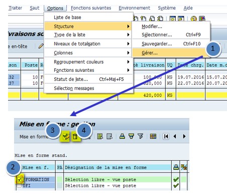 SAP variante par défaut