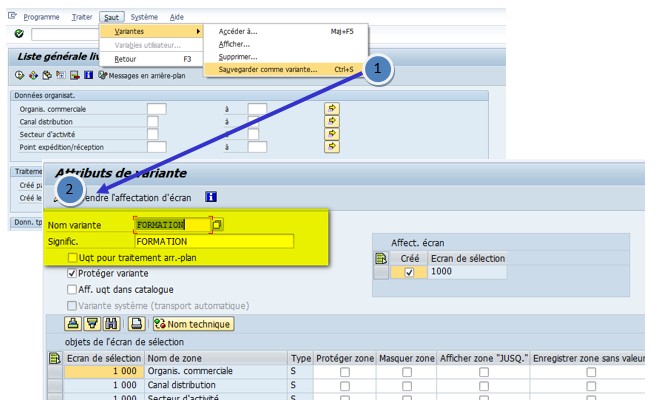 SAP VL060 Dates dynamiques