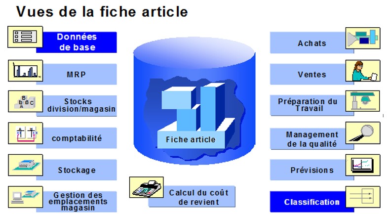 SAP Fiche article