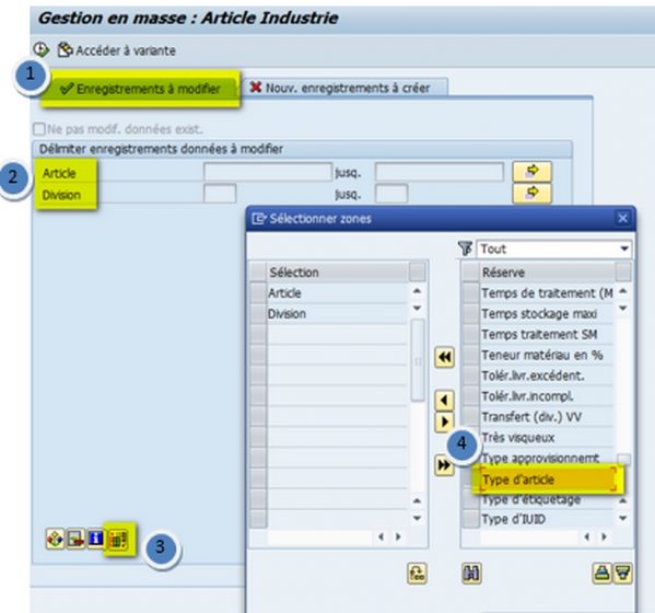 Astuce Transaction MASS SAP