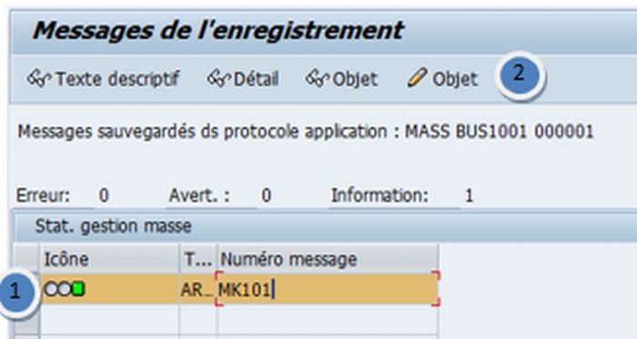 SAP Protocole Transaction MASS