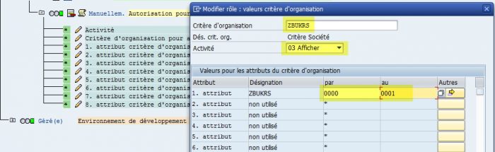 SAP - Gestion des autorisations