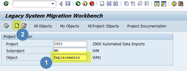 LSMW SAP WM Emplacements