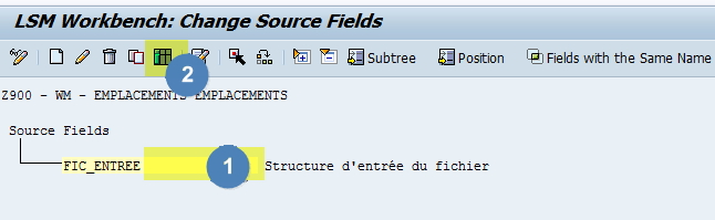 SAP source fichier Excel