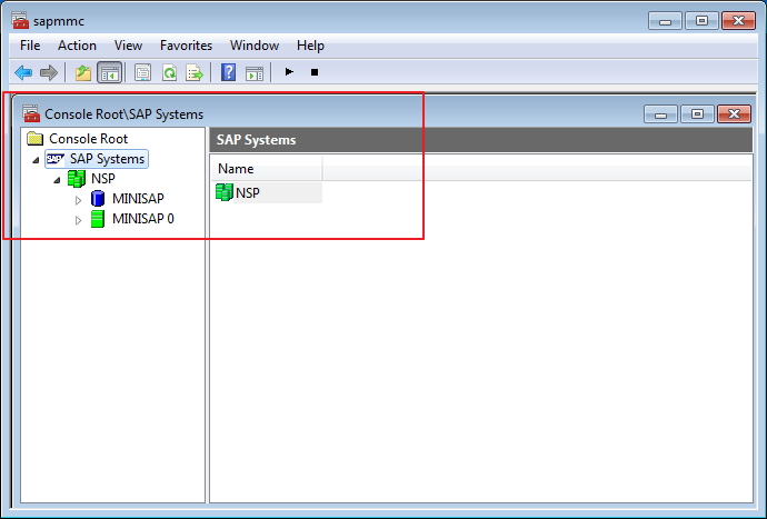 NETWEAVER 72 SAP console