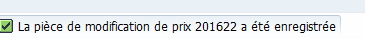 Validation enregistrement prix MR21