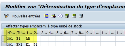 Affectation TUS et type emplacement SAP WM ECC6