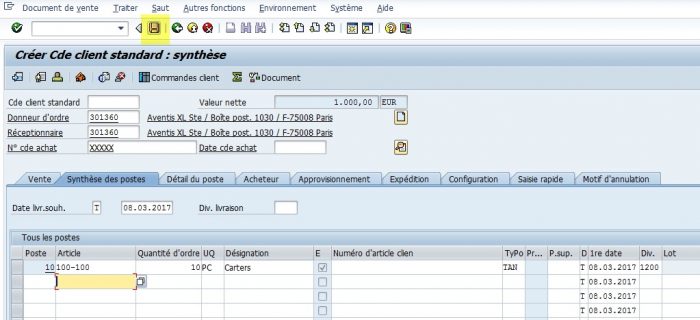 Astuce SAP : Comment Saisir Rapidement Une Commande De Vente ? - SAP And Co