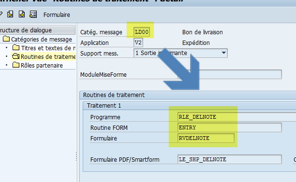 SAP Transaction NACE Message LD00