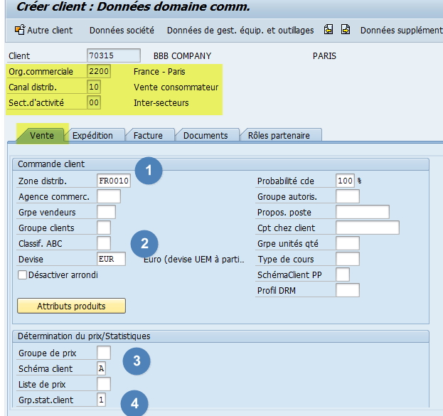 XD01 - Fiche client 