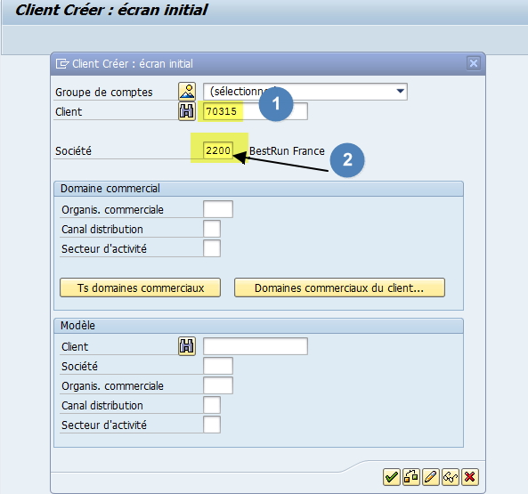 Tutoriel SAP créer client