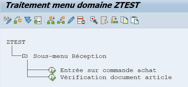 Personalisation menu SAP