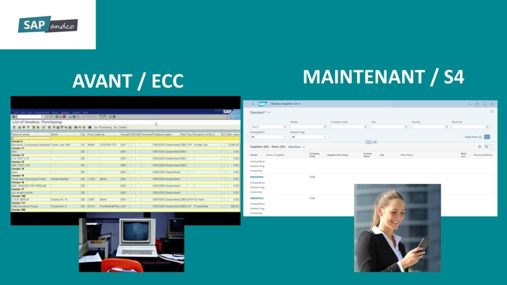 SAP ECC6 VS S/4 - Reporting fournisseurs
